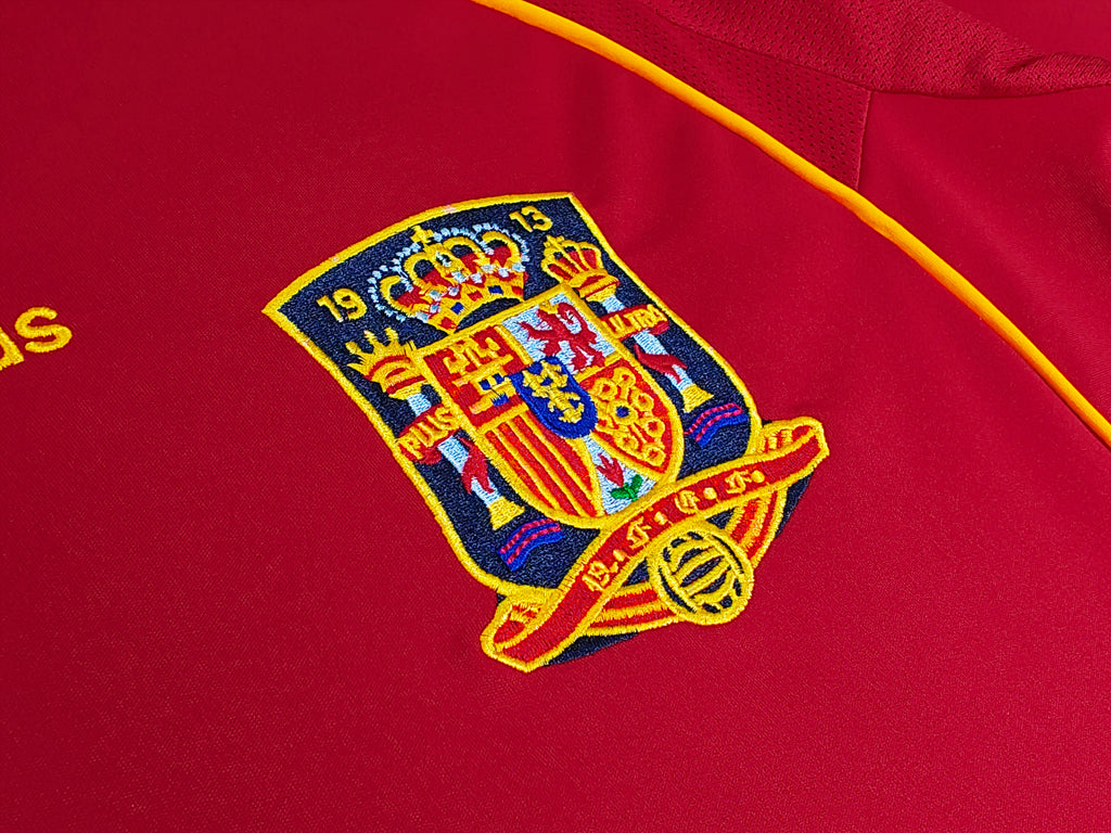 2008-09 Spain Home Retro Vintage Football Jersey - Adidas Euro 2008 Winners Edition