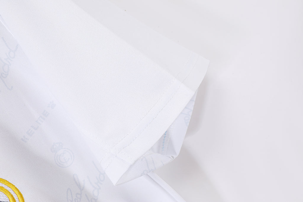 1996-97 Real Madrid Home Retro Vintage Football Jersey - Kelme Teka Paw Print Edition