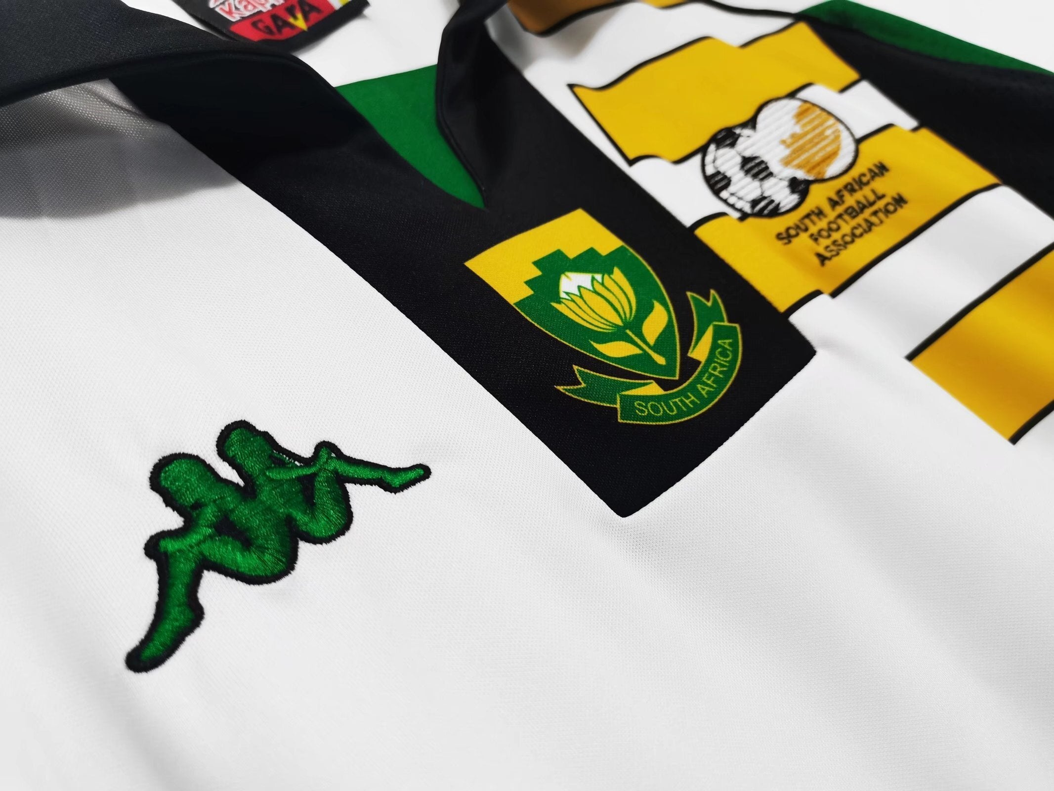 1998 South Africa Home World Cup Retro Vintage Football Jersey - Kappa Bafana Bafana Edition