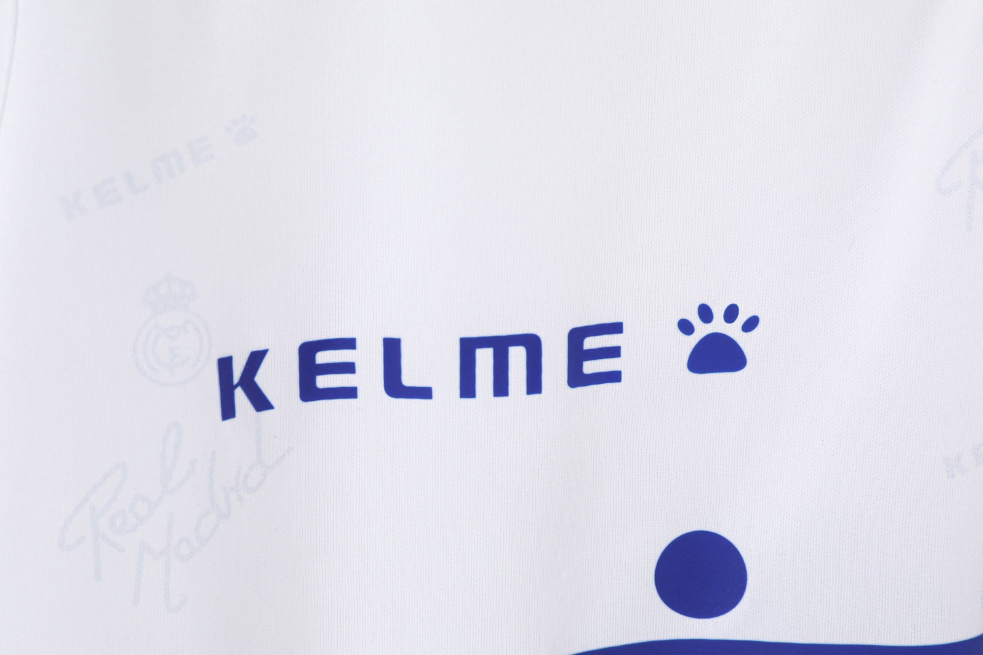 1996-97 Real Madrid Home Retro Vintage Football Jersey - Kelme Teka Paw Print Edition
