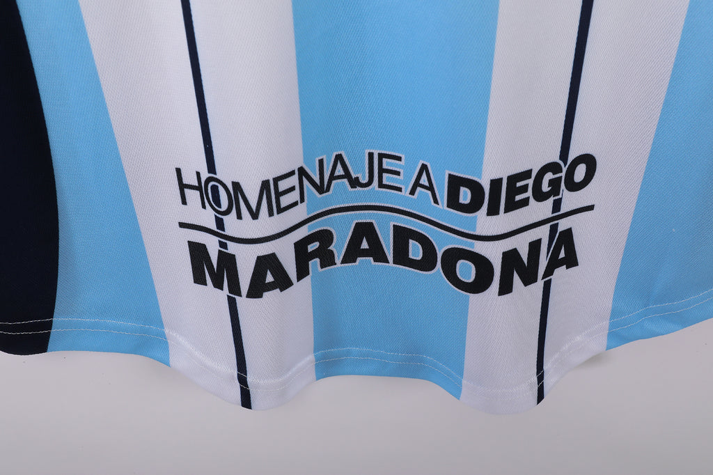 2001 Diego Maradona Testimonial Retro Vintage Football Jersey - Fila Argentina Tribute Edition