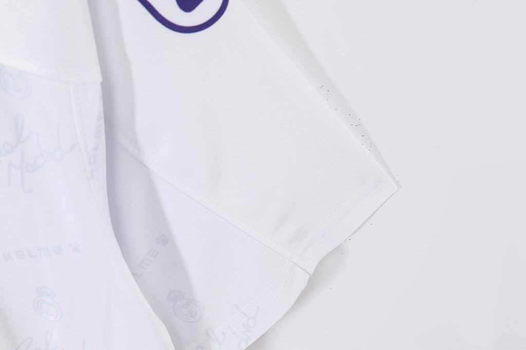 1996-97 Real Madrid Home Retro Vintage Football Jersey - Kelme Teka Paw Print Edition