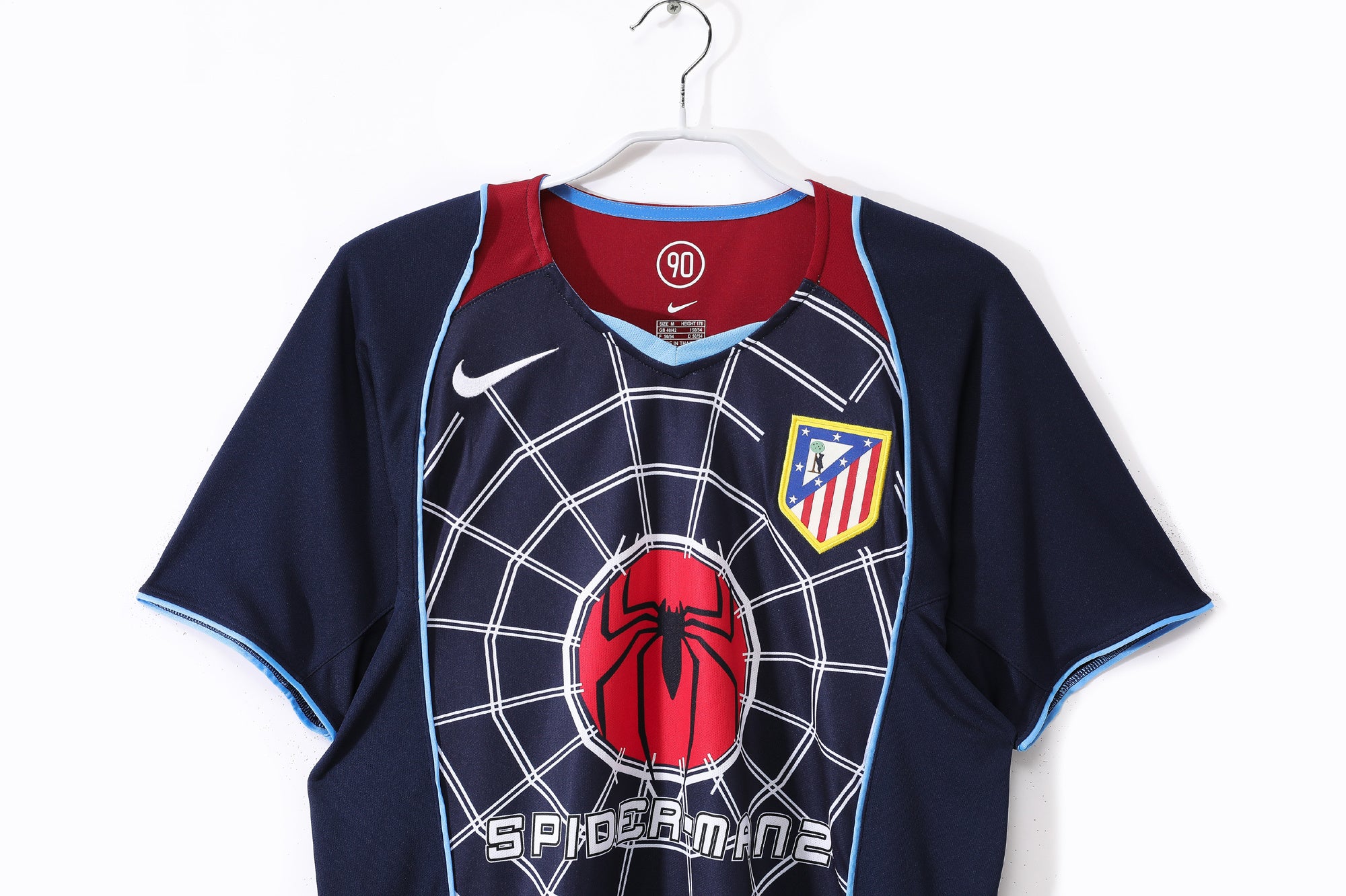 2004-05 Atletico Madrid Away Retro Vintage Football Jersey - Nike Spider-Man 2 Edition
