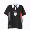 1998 England Away Retro Black & Red Football Jersey