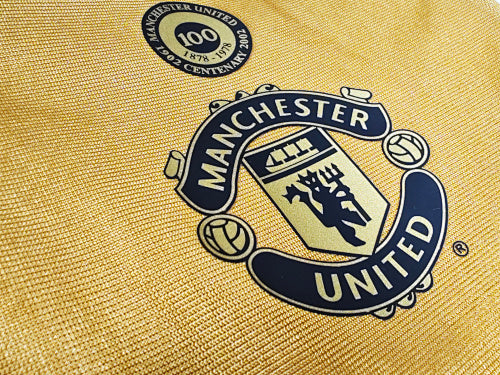 Manchester United 2001-02 Away/Third Kit – Long Sleeve "Centenary" Gold Edition