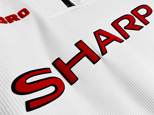Manchester United 1997-99 Away Kit – Long Sleeve "Treble Era" White Edition