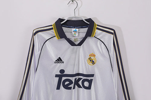 Real Madrid 1999-2000 Home Kit – Long Sleeve "Champions of Europe" Edition