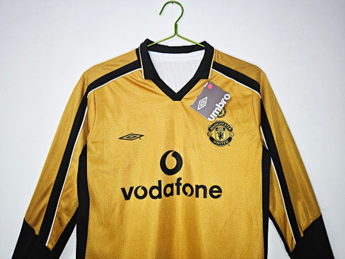 Manchester United 2001-02 Away/Third Kit – Long Sleeve "Centenary" Gold Edition