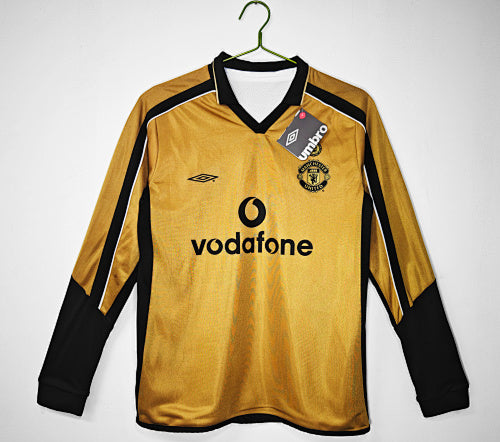 Manchester United 2001-02 Away/Third Kit – Long Sleeve "Centenary" Gold Edition