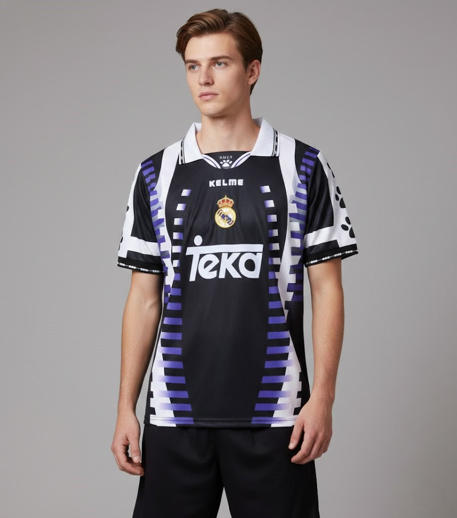 1996-97 Real Madrid Away: The Kelme "Paw Print" Icon