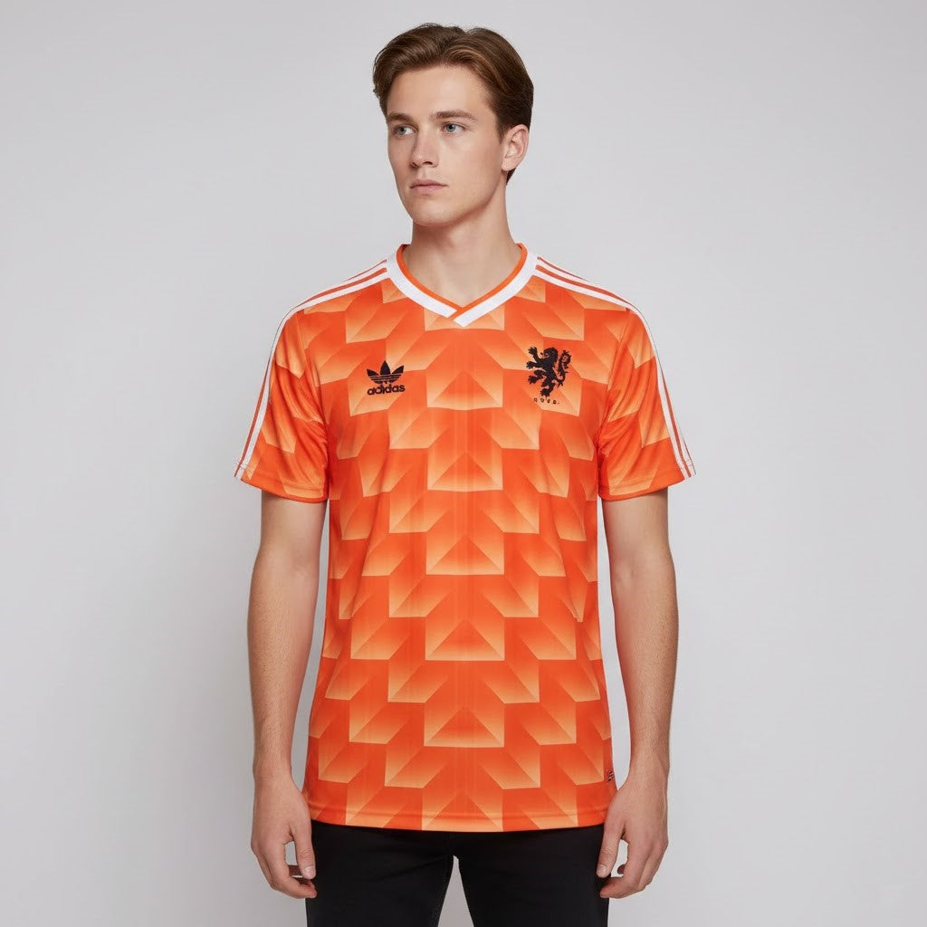 1988 Netherlands Home Retro Vintage Football Jersey - Adidas Euro 88 Champions Edition