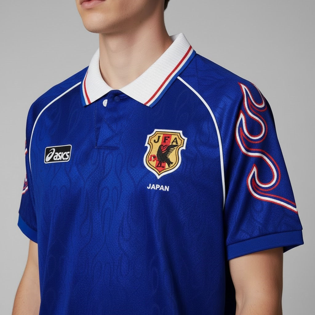 1998 Japan Home: The "Great Wave" Flame Icon