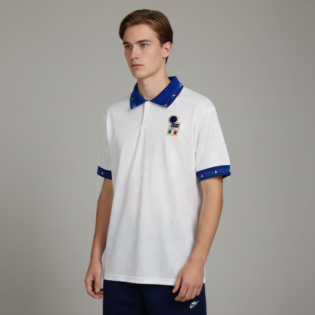 1992-94 Italy Away Retro Vintage Football Jersey - Diadora World Cup '94 Era Edition