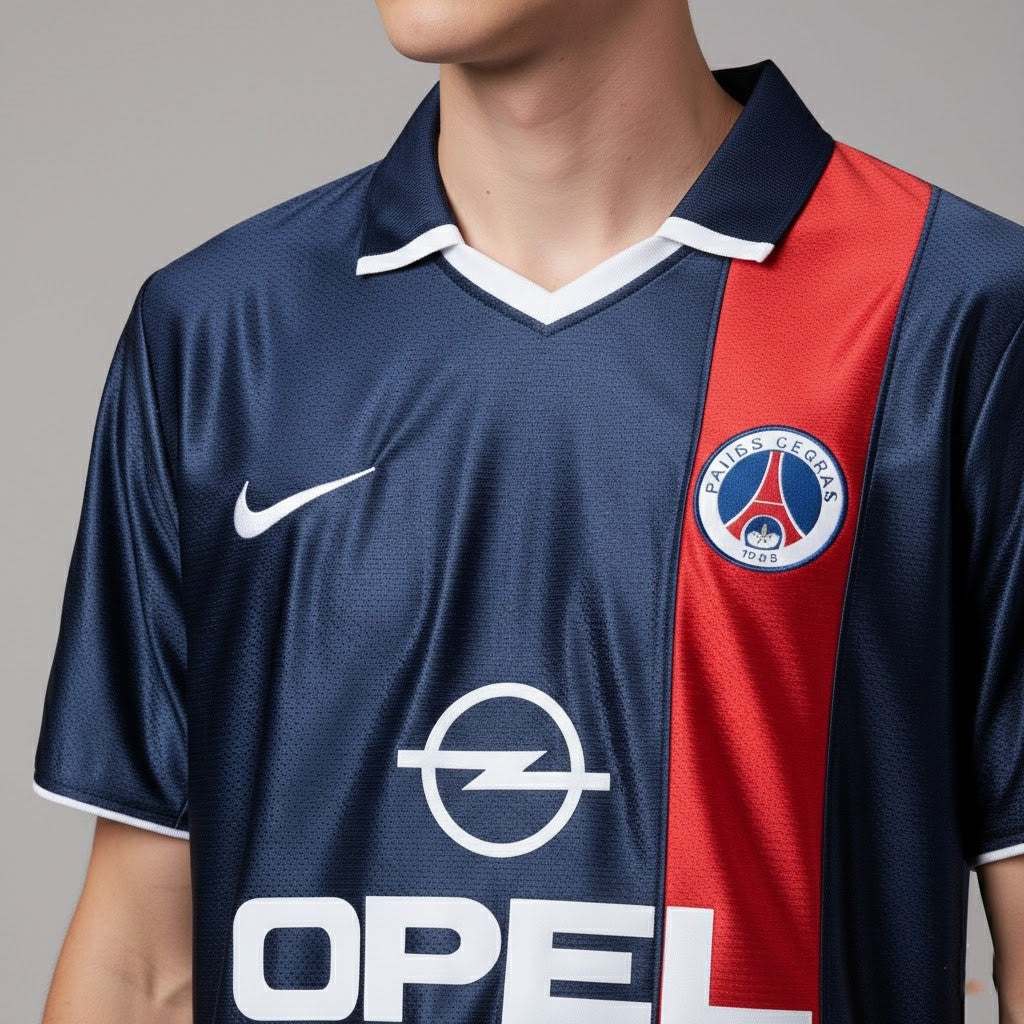 1998-99 Paris Saint-Germain PSG Home Retro Vintage Football Jersey - Nike Opel Era